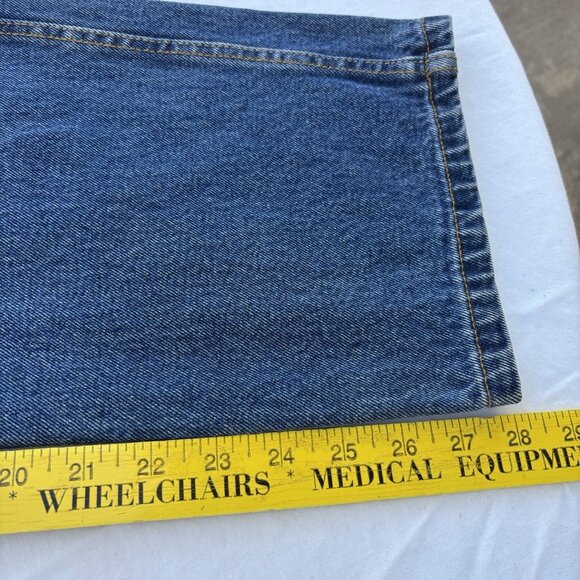 Basic Editions Straight Denim Jeans Men's 38Wx30L Blue Cotton 5 Pockets - Picture 12 of 16